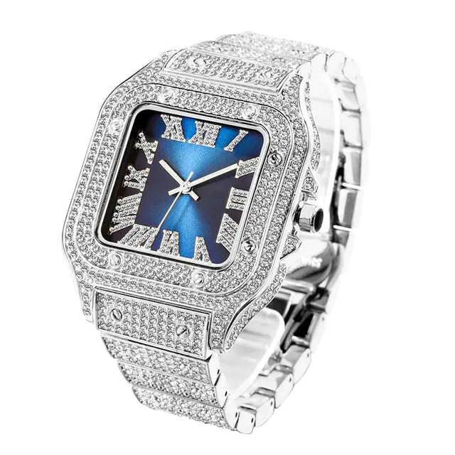 Iced Out Rhinestone Quartz Watch